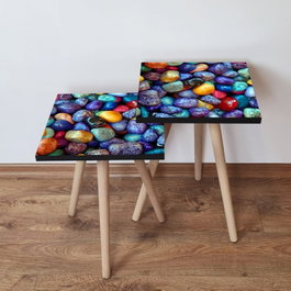 Hanah Home Juego de Mesas Nido Multicolor (2 Piezas)